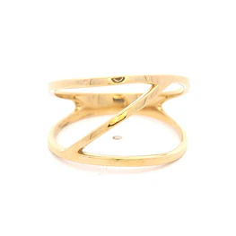 Anillo de Oro Amarillo 18K Zig Zag Calado