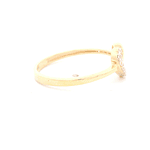 Anillo de Oro Amarillo 18K Corazón con Diamante