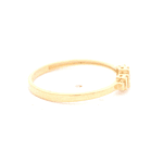 Anillo de Oro Amarillo 18K Cintillo con Diamante