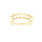 Anillo de Oro Amarillo 18K Cintillo con Diamante