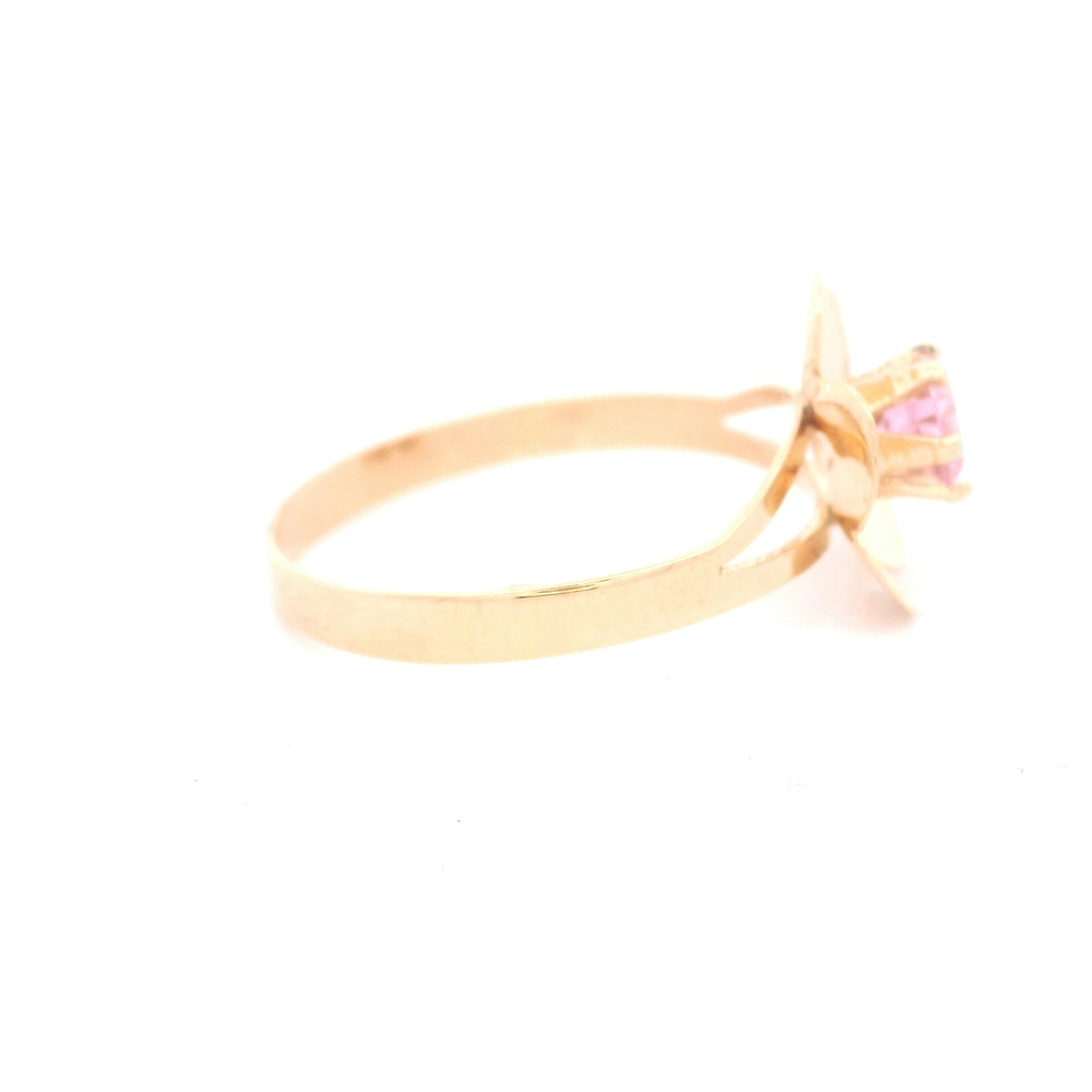 Anillo de Oro 18K Flor