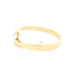 Anillo de Oro Amarillo 18K Solitario con Diamante