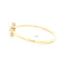 Anillo de Oro Amarillo 18K Flor con Diamante