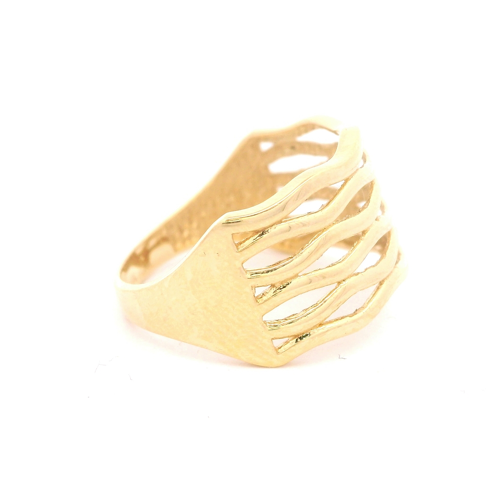 Anillo de Oro Amarillo 18K Calado