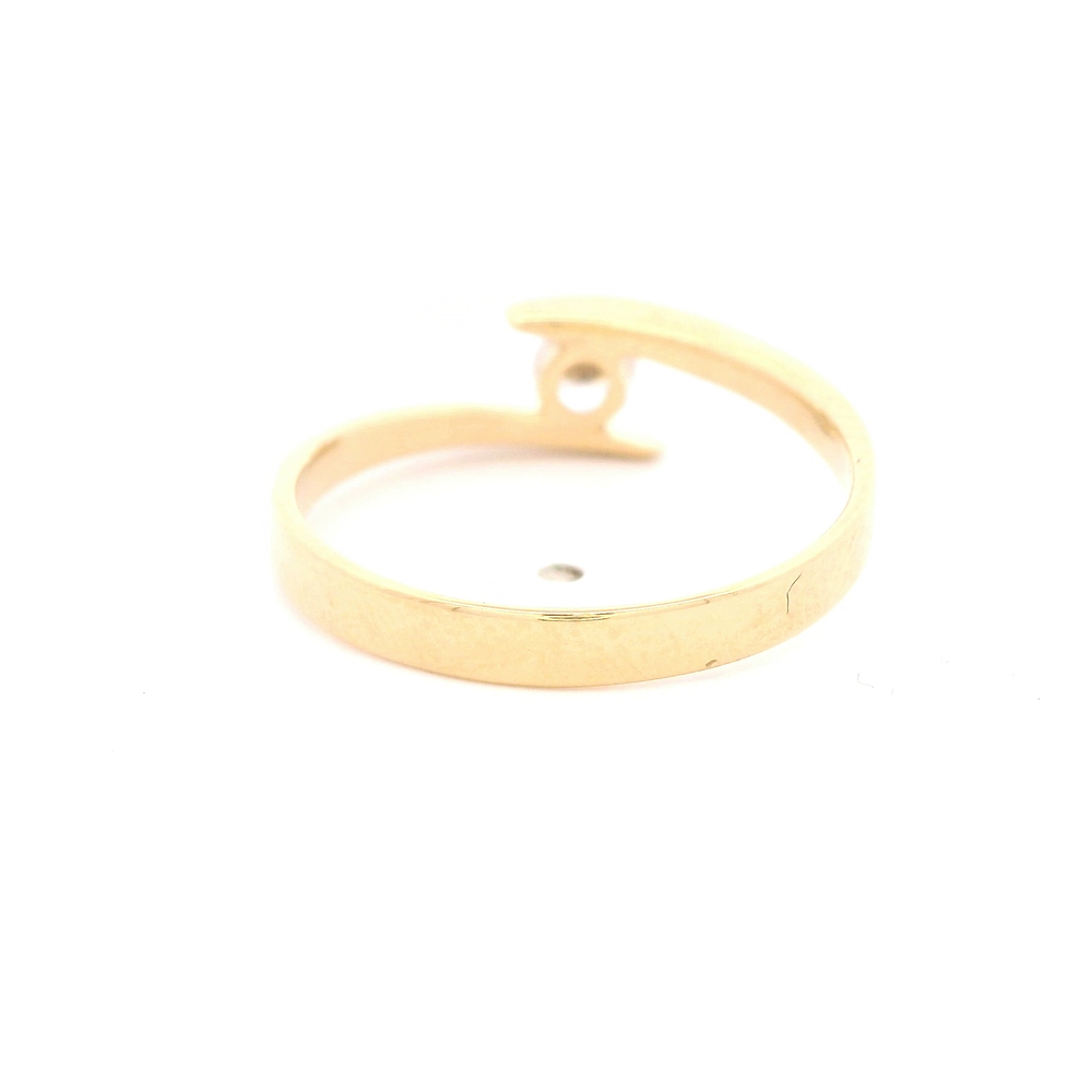 Anillo de Oro Amarillo 18K Solitario con Diamante