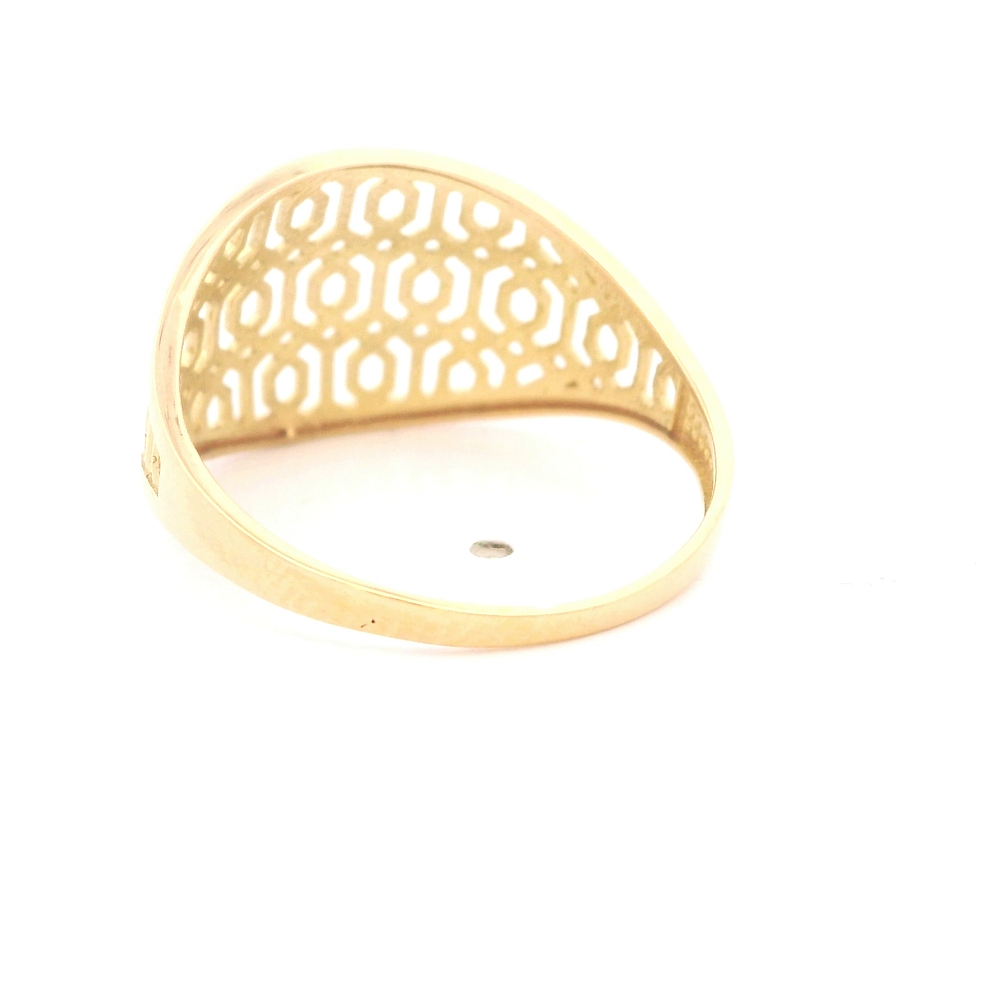 Anillo de Oro Amarillo 18K Calado