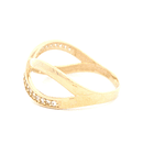 Anillo de Oro Amarillo 18K Calado con Diamante