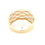 Anillo de Oro Amarillo 18K Calado