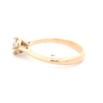 Anillo de Oro Amarillo 18K Solitario con Diamante