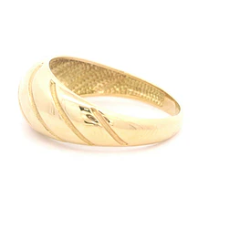 Anillo de Oro Amarillo 18K Semi Bombé