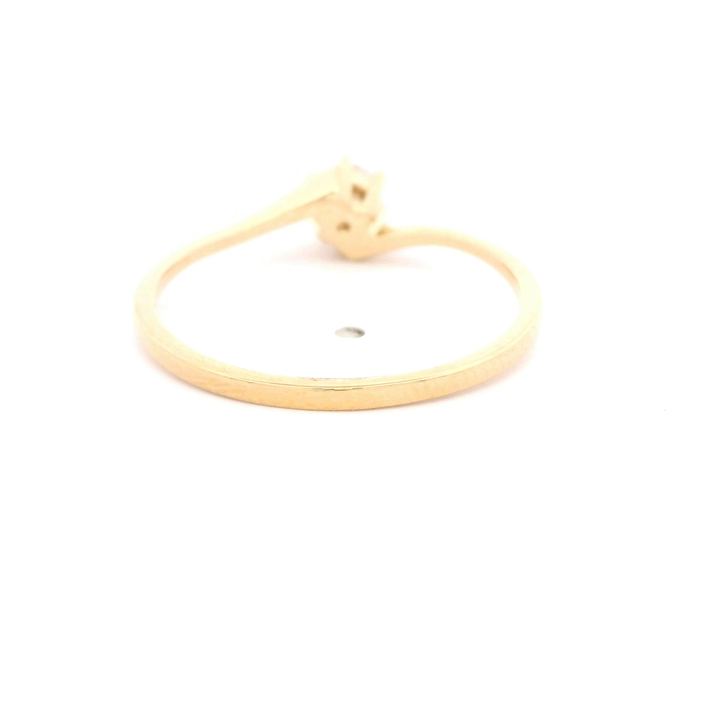 Anillo de Oro Amarillo 18K Solitario con Diamante