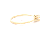 Anillo de Oro Amarillo 18K Solitario con Diamante