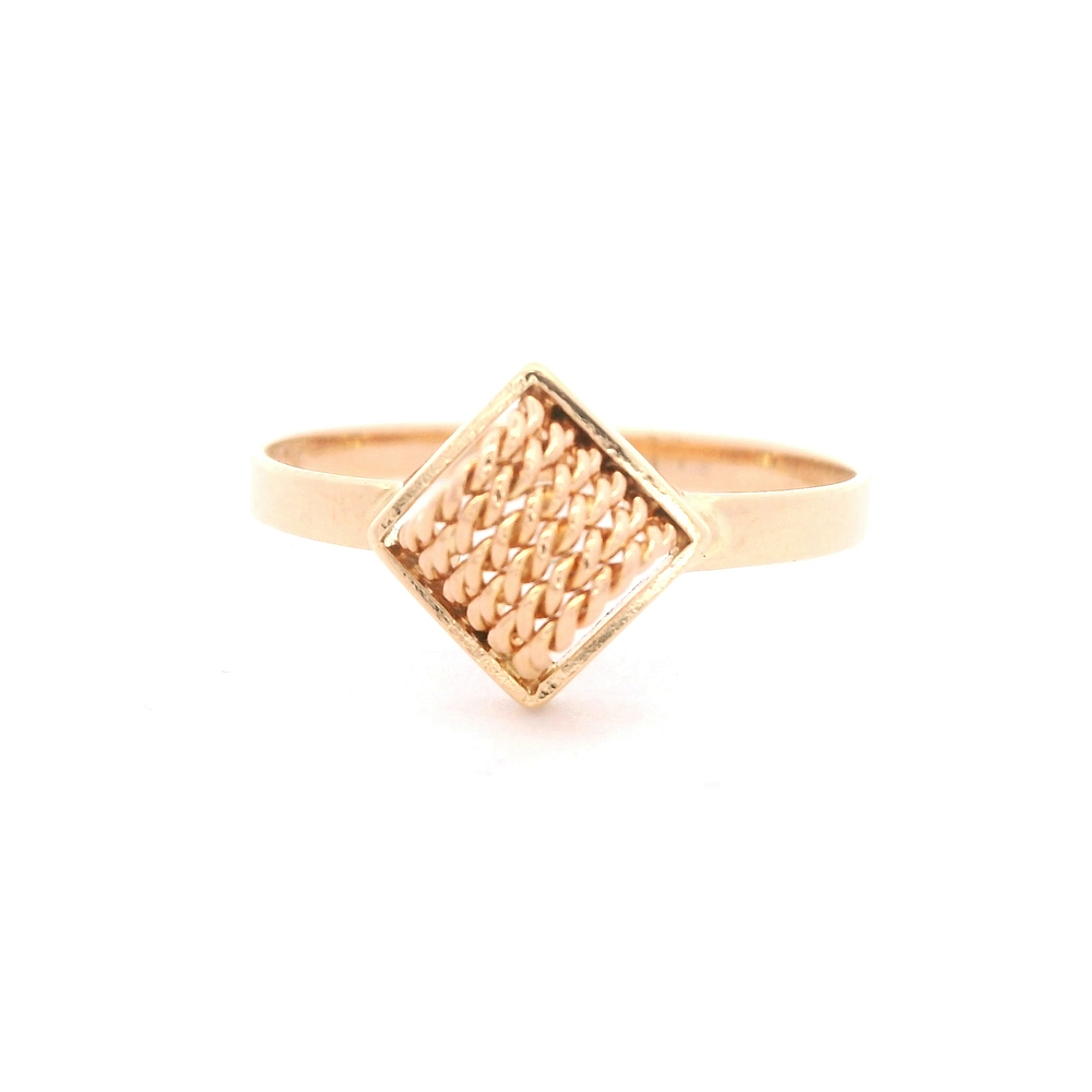 Anillo de Oro Amarillo 18K Calado