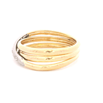 Anillo de Oro Amarillo 18K con Diamante
