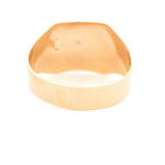 Anillo de Oro Amarillo 18K Sello con Piedra Fucsia
