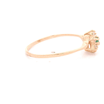 Anillo de Oro Amarillo 18K con Diamante