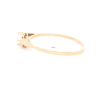 Anillo de Oro Amarillo 18K Circular con Diamante