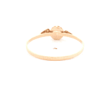 Anillo de Oro Amarillo 18K Circular con Diamante