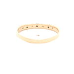 Anillo de Oro Amarillo 18K Cintillo con Diamante