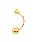 Piercing de Oro Amarillo 18K Esfera con Esfera Diamantada