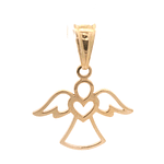 Colgante de Oro Amarillo 18K Ángel Calado 