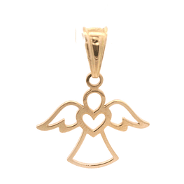 Colgante de Oro Amarillo 18K Ángel Calado 