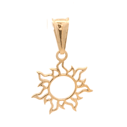 Colgante de Oro Amarillo 18K Sol Calado 