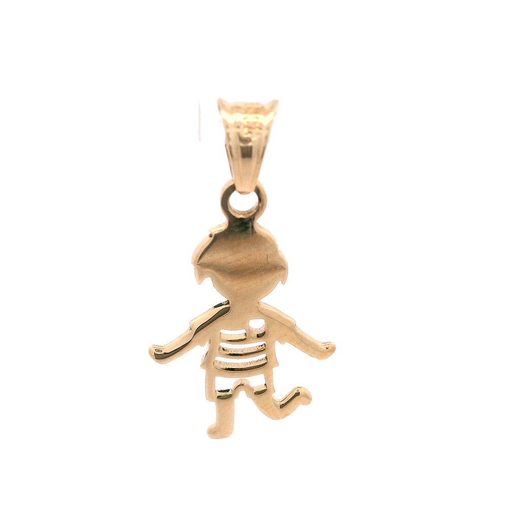 Colgante de Oro Amarillo 18K Niño, Calado 