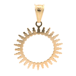 Colgante de Oro Amarillo 18K Sol Calado 