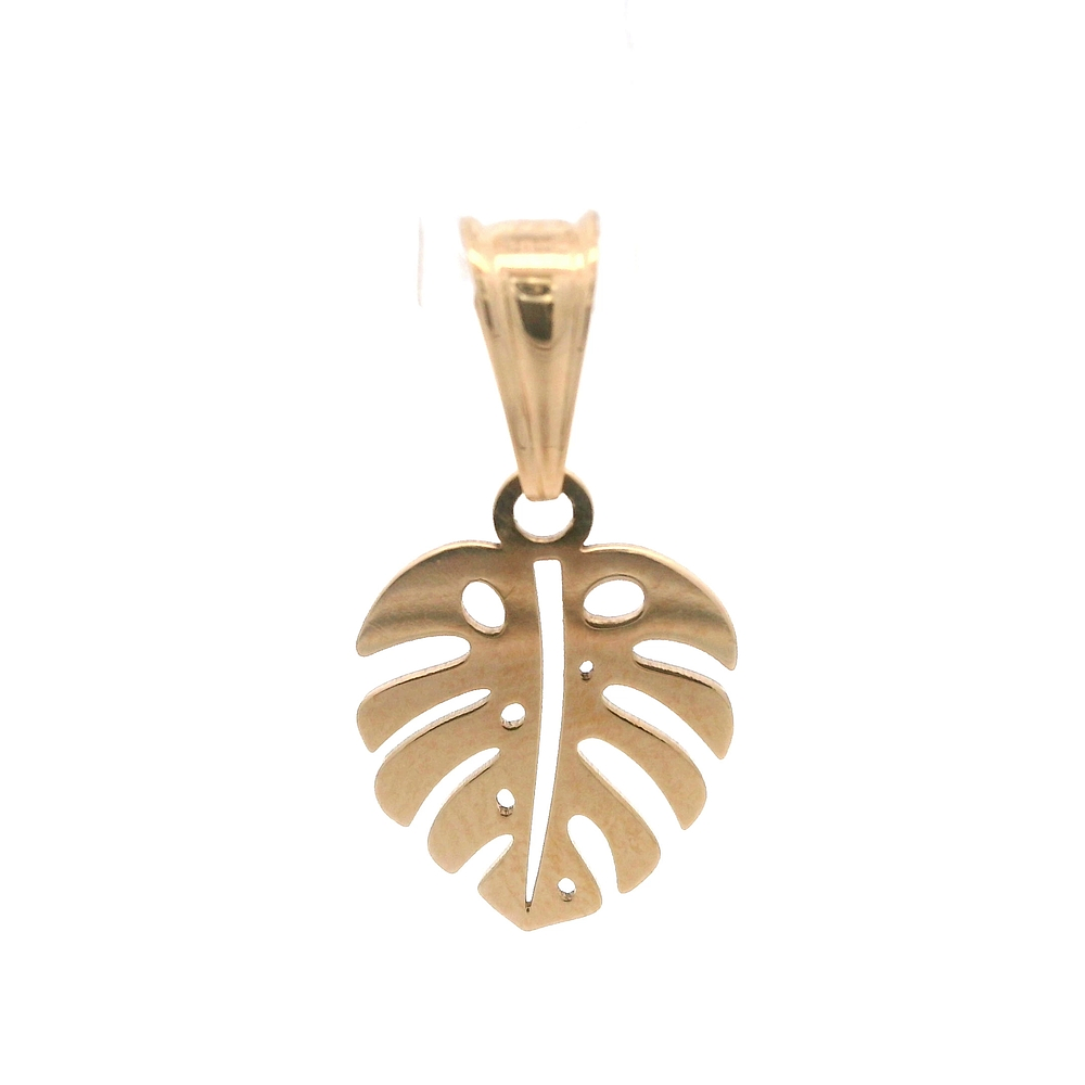 Colgante de Oro Amarillo 18K Hoja Calada 