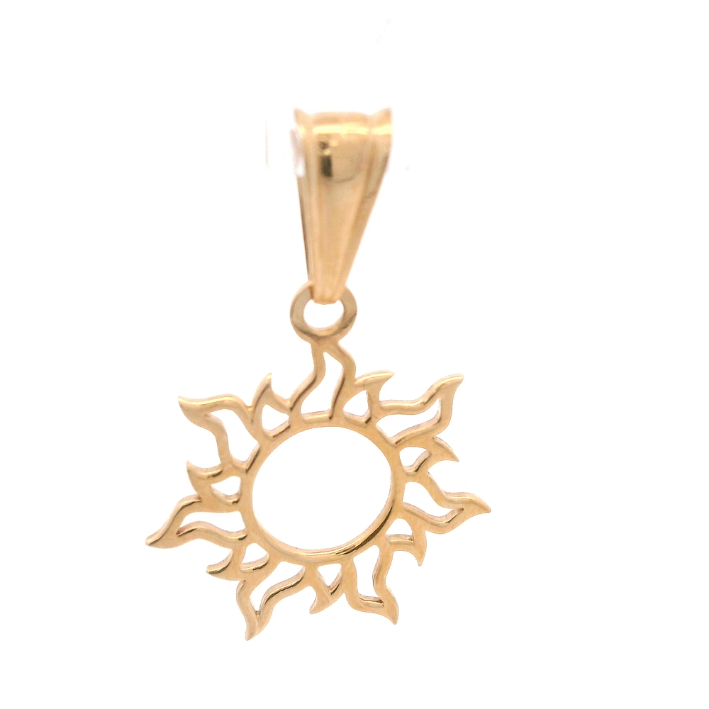 Colgante de Oro Amarillo 18K Sol Calado 