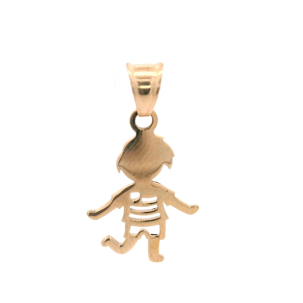 Colgante de Oro Amarillo 18K Niño, Calado 