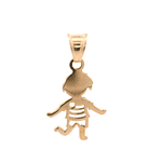 Colgante de Oro Amarillo 18K Niño, Calado 