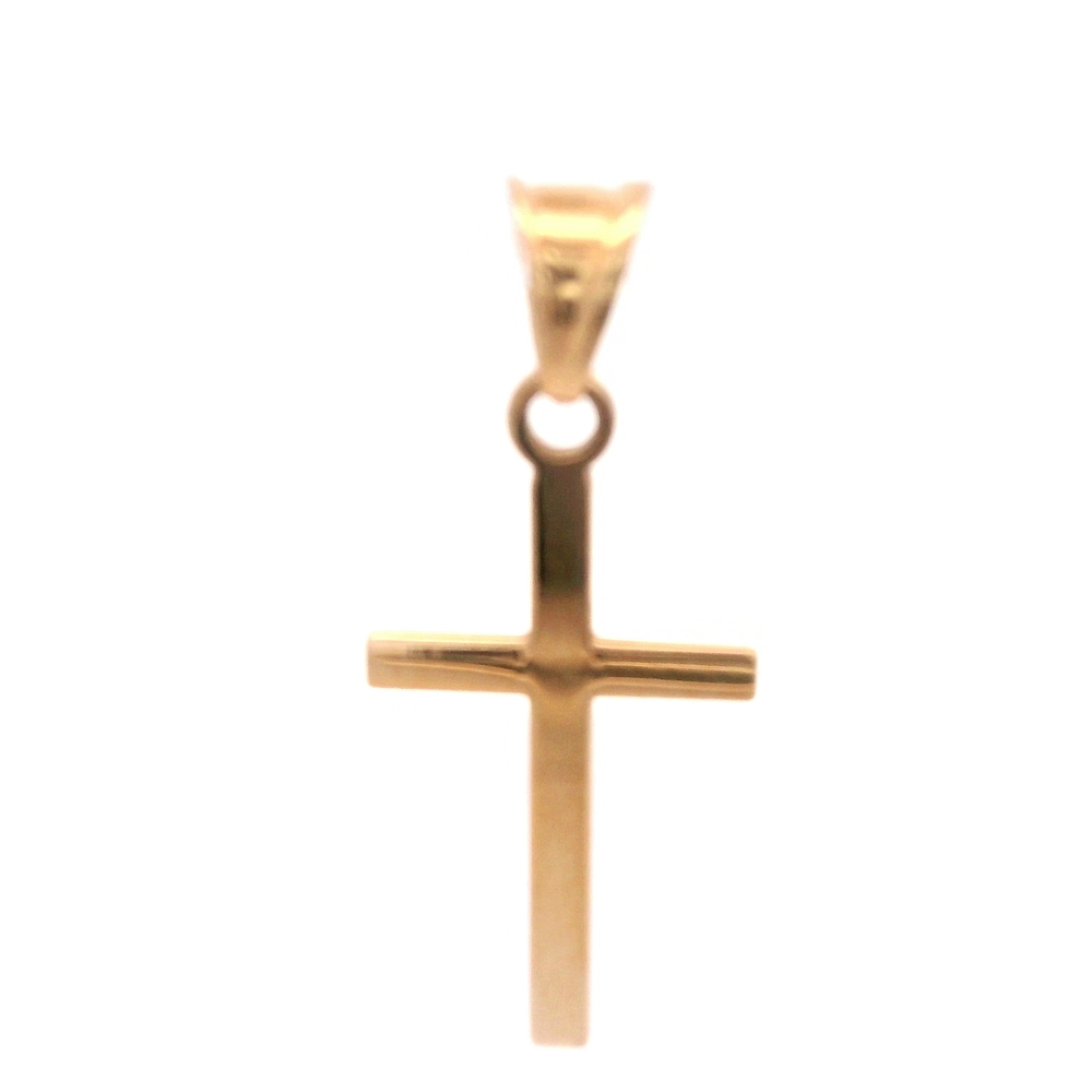 Colgante de Oro Amarillo 18K Cruz 