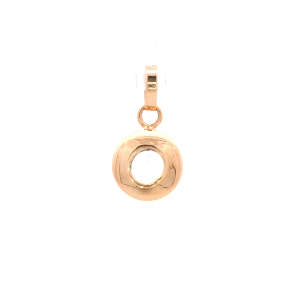 Colgante de Oro Amarillo 18K Punto Luz 1 Piedra 
