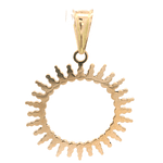 Colgante de Oro Amarillo 18K Sol Calado 
