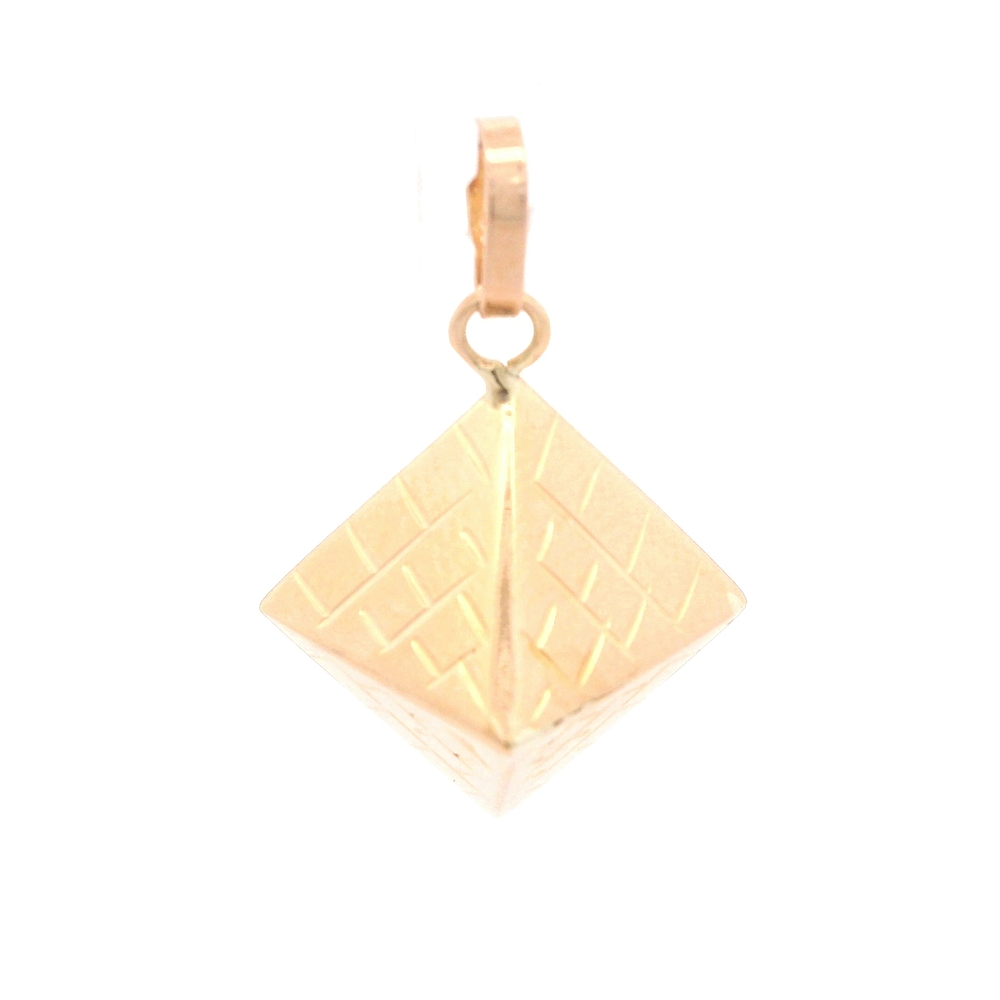 Colgante de Oro Amarillo 18K Piramide 