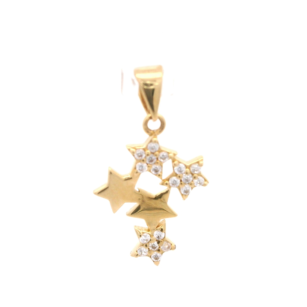 Colgante de Oro Amarillo 18K Estrellas Mcp 