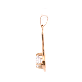Colgante de Oro Amarillo 18K Gota Calada Chaton 