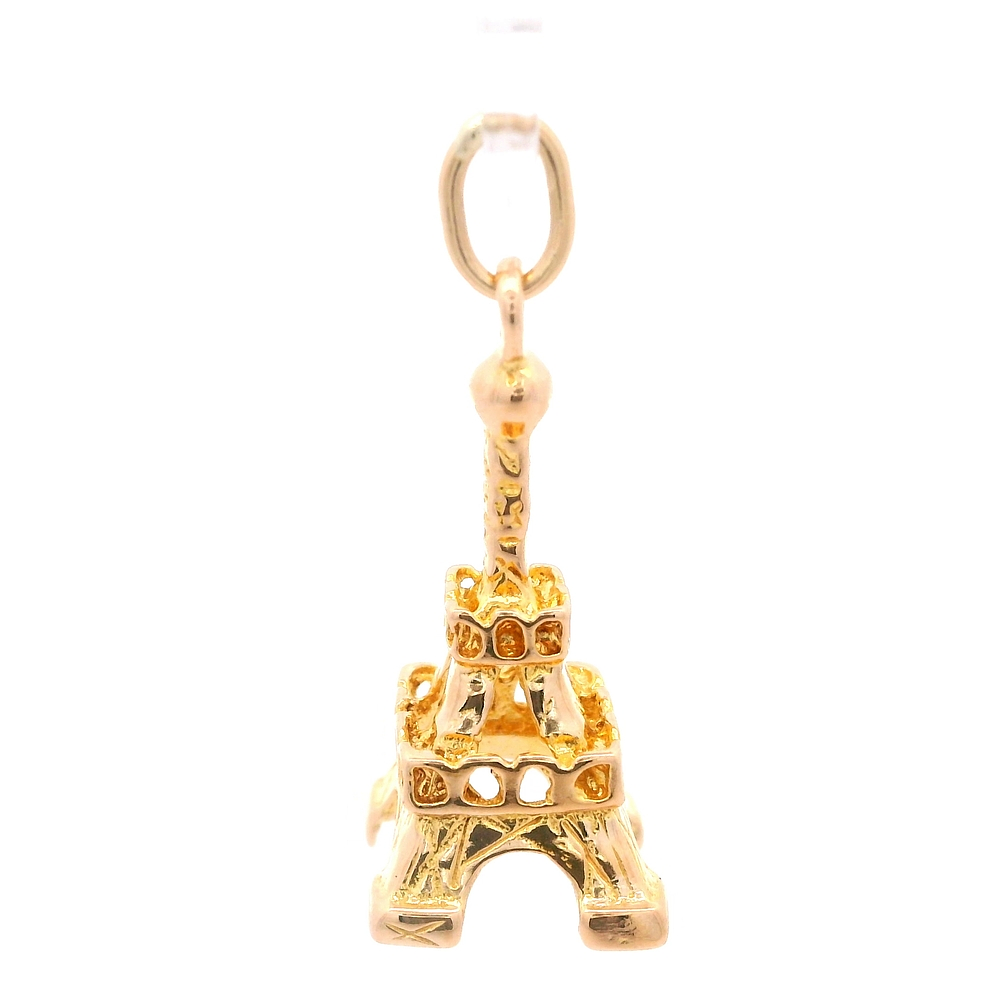 Colgante de Oro Amarillo 18K Torre Eiffel 