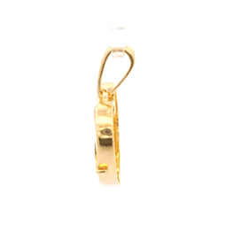 Colgante de Oro Amarillo 18K Corazón Tallado Mcp 