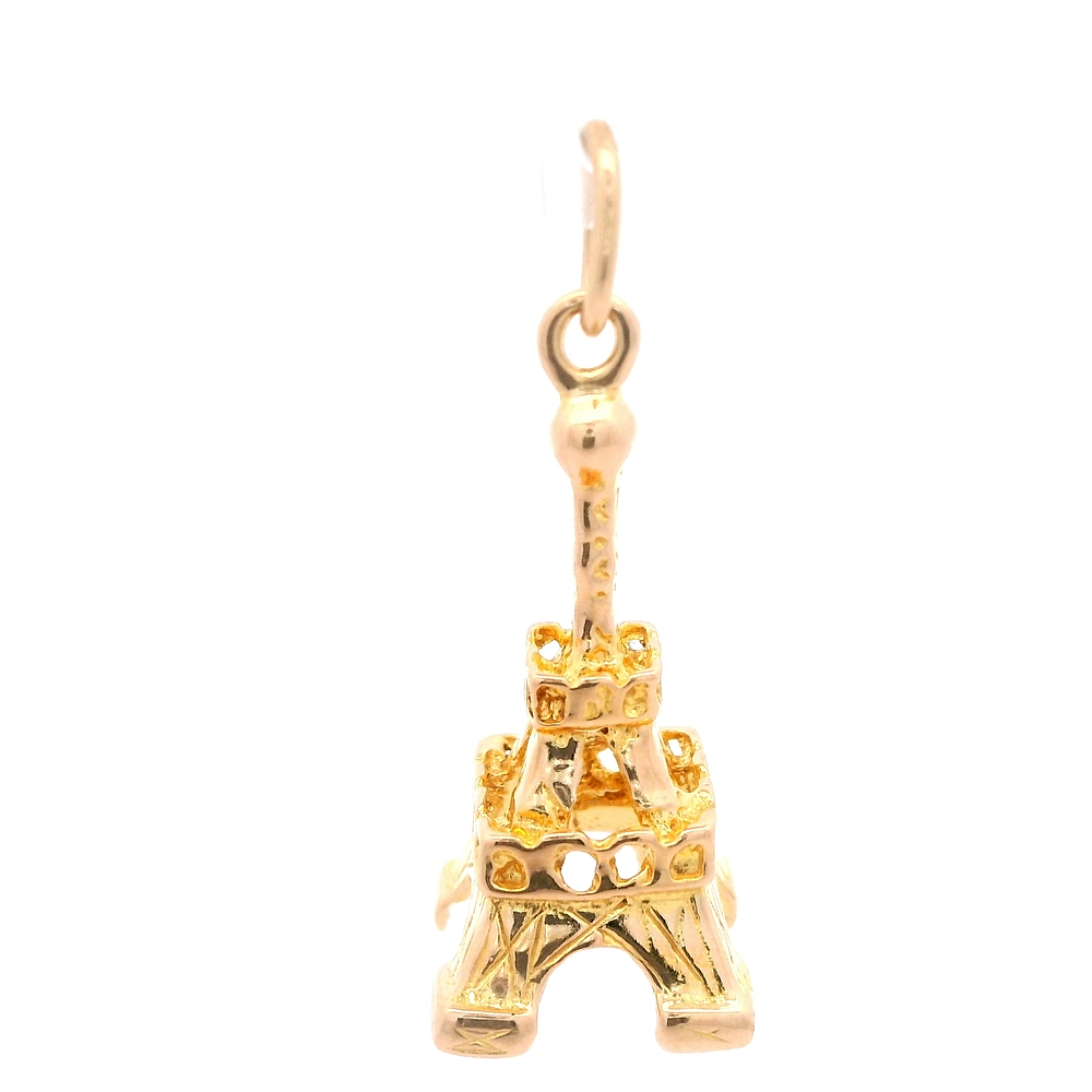 Colgante de Oro Amarillo 18K Torre Eiffel 