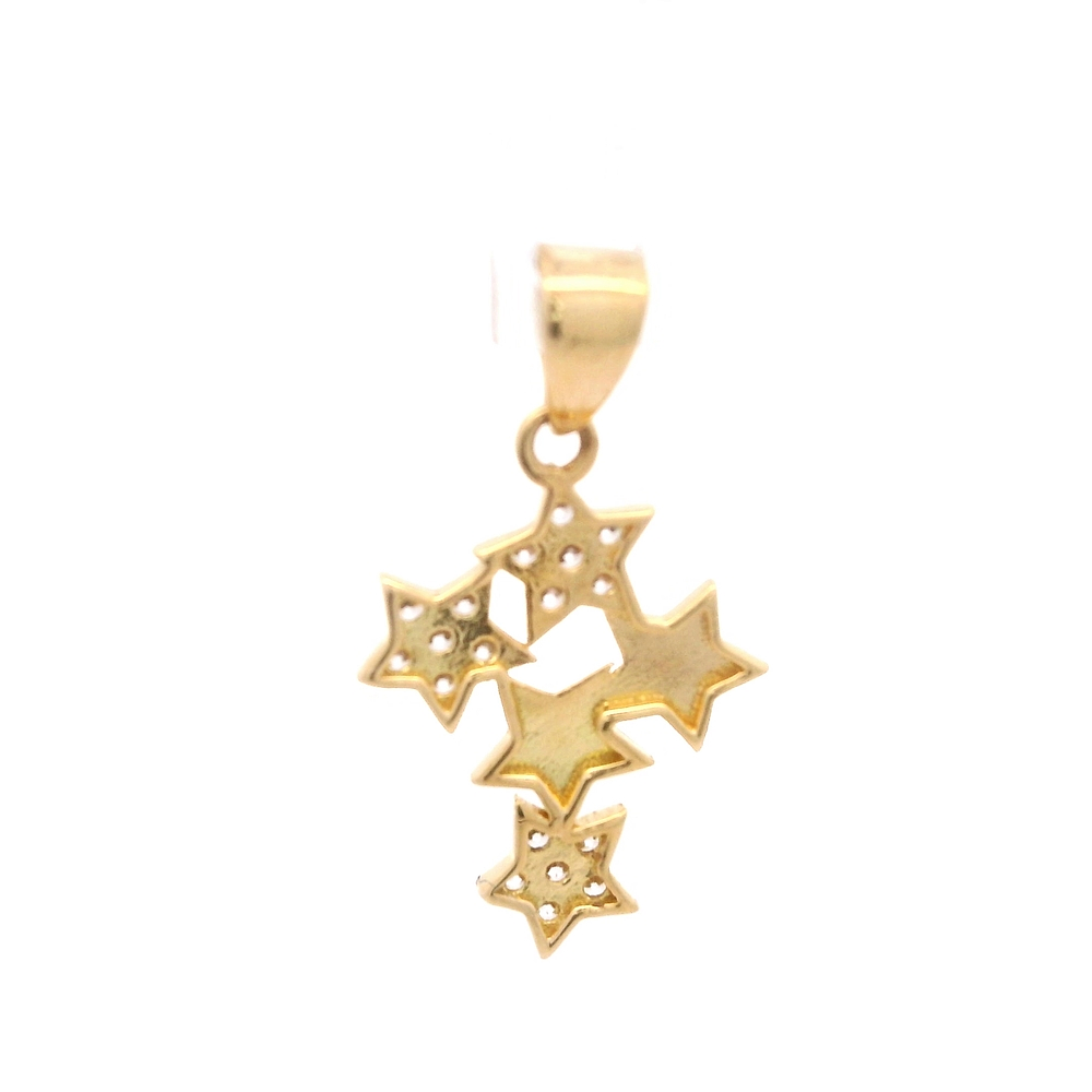 Colgante de Oro Amarillo 18K Estrellas Mcp 