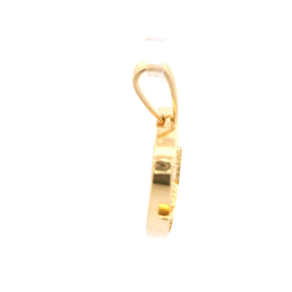 Colgante de Oro Amarillo 18K Corazón Tallado Mcp 