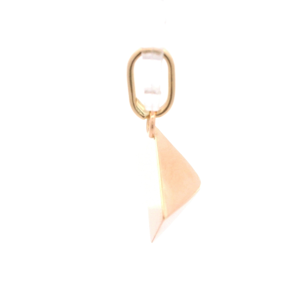 Colgante de Oro Amarillo 18K Piramide 