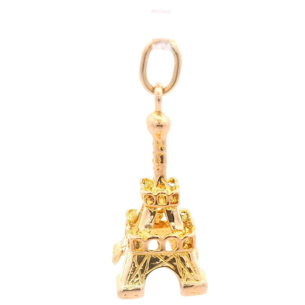 Colgante de Oro Amarillo 18K Torre Eiffel 