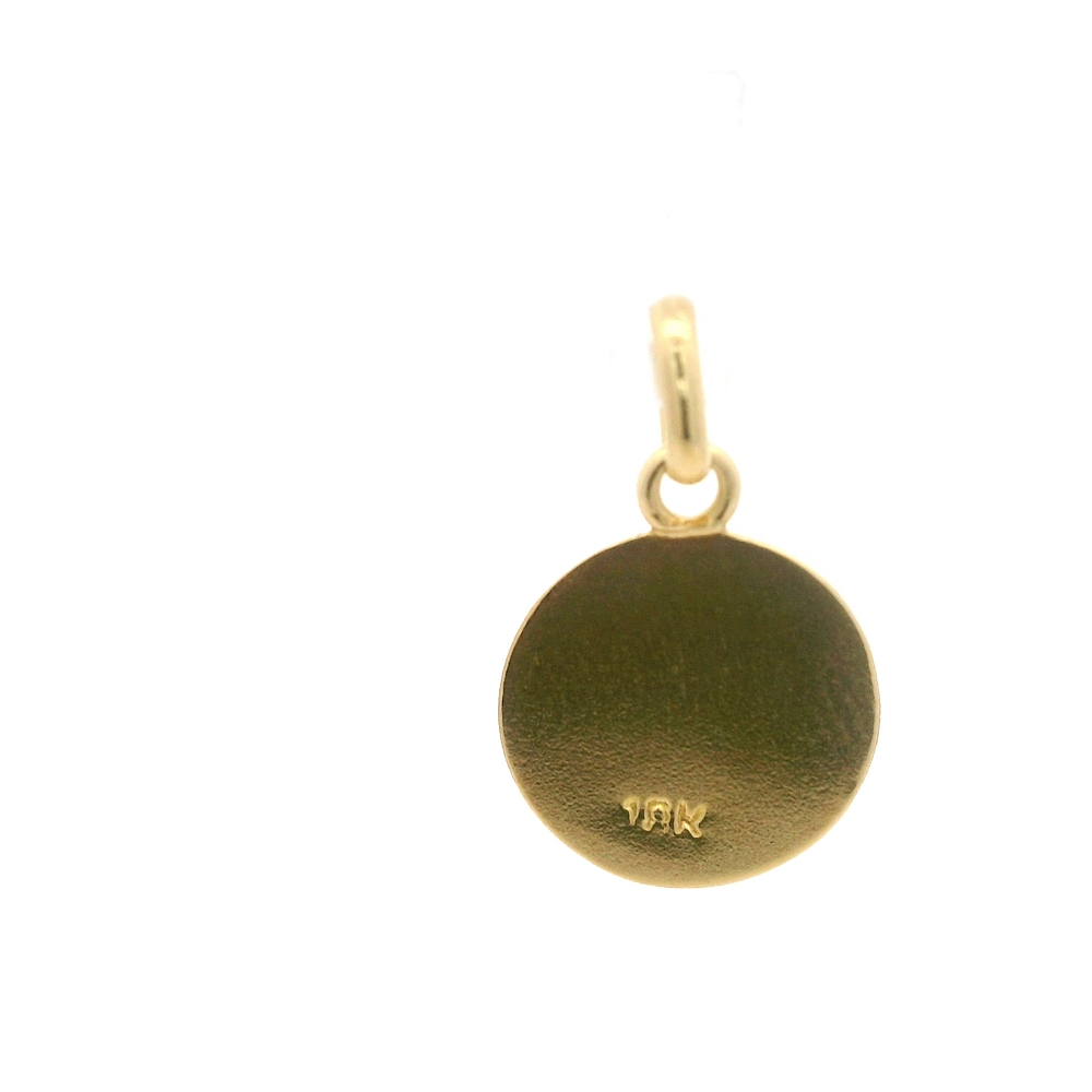 Colgante de Oro Amarillo 18K Medalla Religiosa 