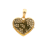 Colgante de Oro Amarillo 18K Corazón Tallado Mcp 