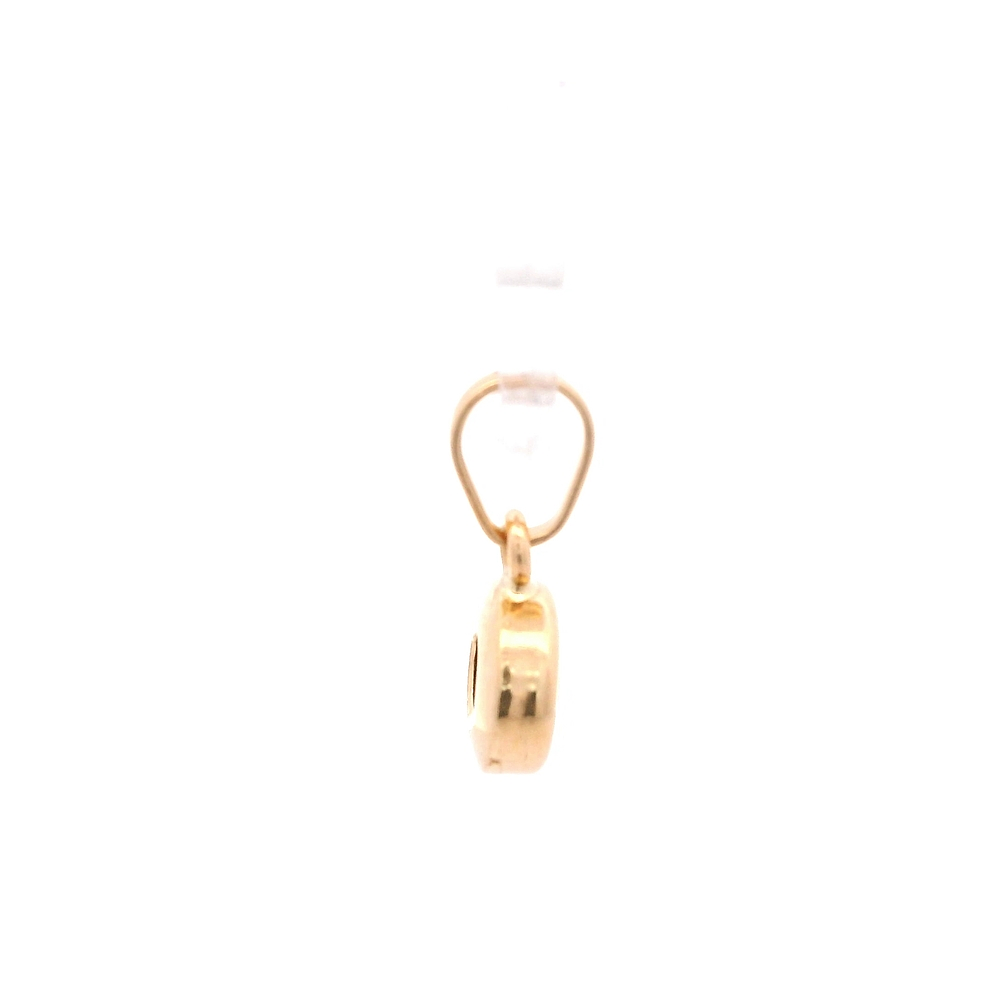 Colgante de Oro Amarillo 18K Punto Luz 1 Piedra 