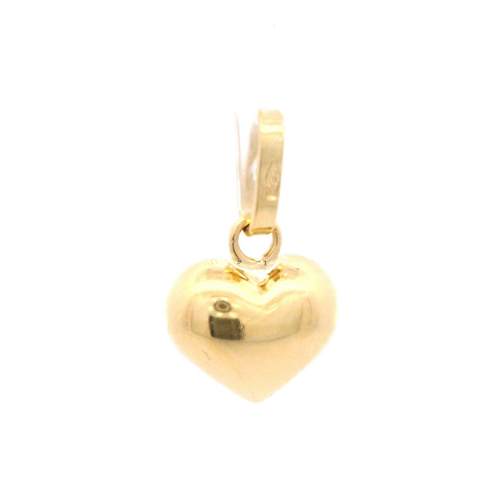 Colgante de Oro Amarillo 18K Corazón Bombe 
